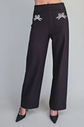 Beaded Embellished Pocket Pants