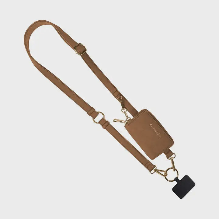 Clip & Go Strap W/Pouch Brushed Vegan Leather