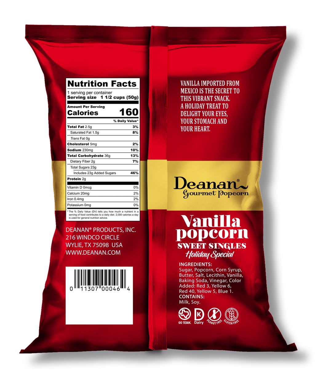 Vanilla Holiday - 100 Count = 50Strip & 50Red - 1.5 Cup Bags