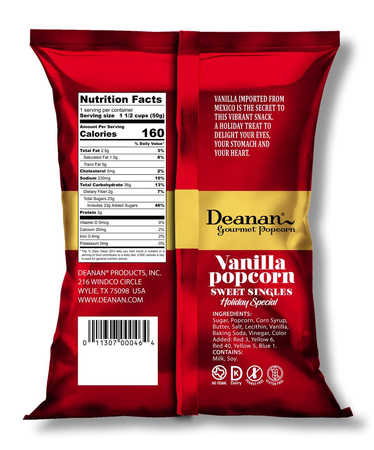 Vanilla Holiday - 100 Count = 50Strip & 50Red - 1.5 Cup Bags