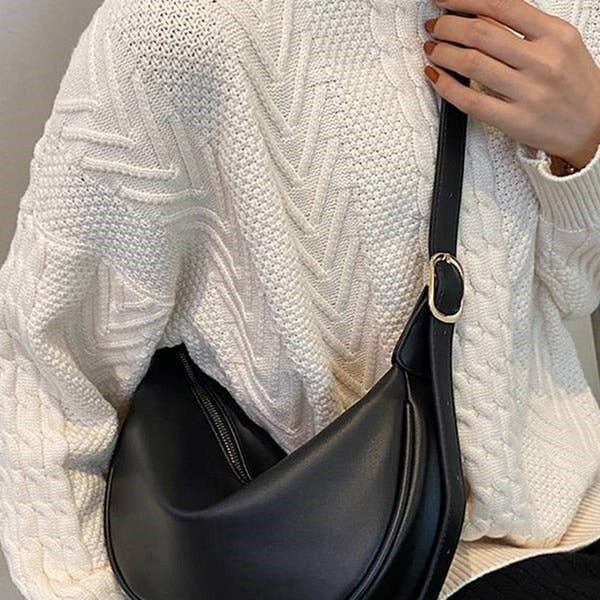 Buckle Solid Crossbody