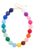 Mickey Gumball Beaded Necklace in Rainbow Multi