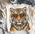 Glam Tiger Graphic Tee | Boujee Leopard Tiger Shirt | Trendy