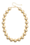 Marjorie Beaded Necklace in Shiny Gold