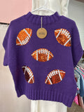 Sequin Football Sweater
