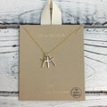 Tri-Tone Cross Necklace