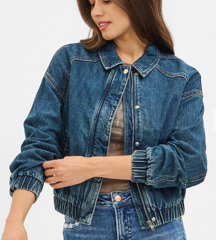 DENIM BOMBER JACKETS DARK