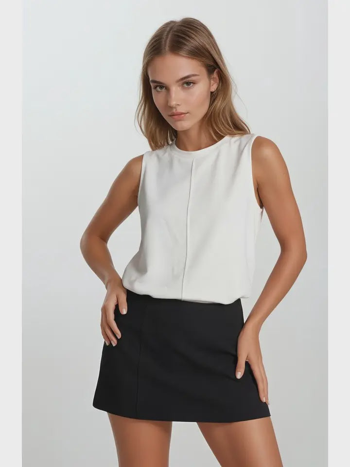Buttery Soft Brushed Modal Sleeveless Swing Top