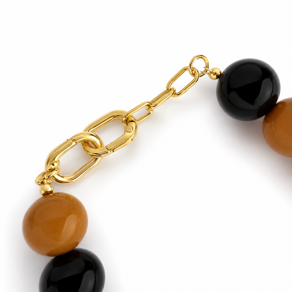 Beaded Color Gumball Statement Necklace