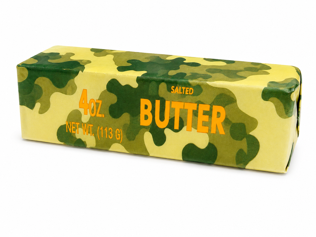 Camouflage Butter Squishy â€“ Slow Rise Sensory Fidget Toy