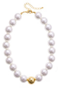 Marjorie Beaded Necklace in Ivory